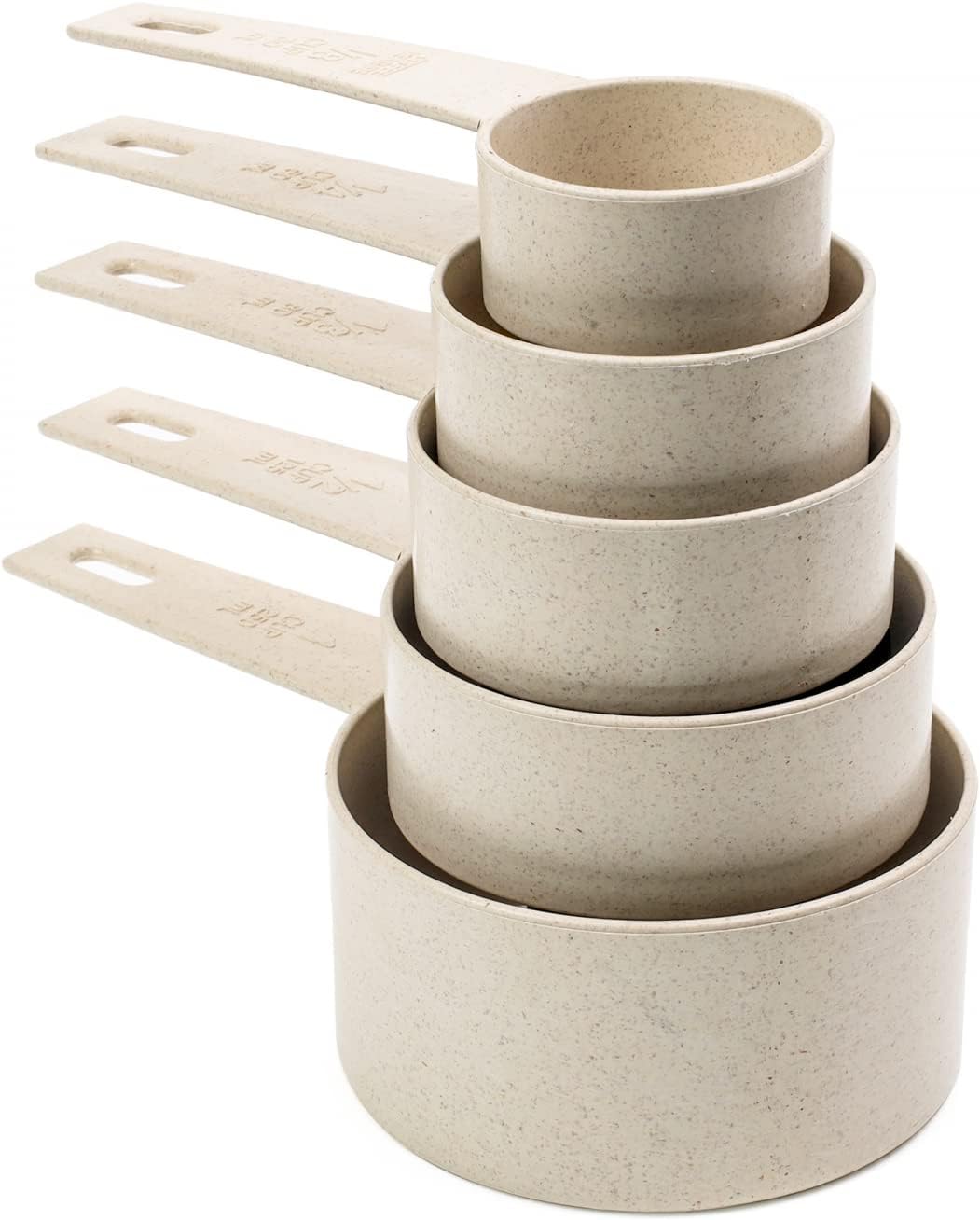 Beille Cream Wheat Straw 10PC Measuring Cups Spoons Set
