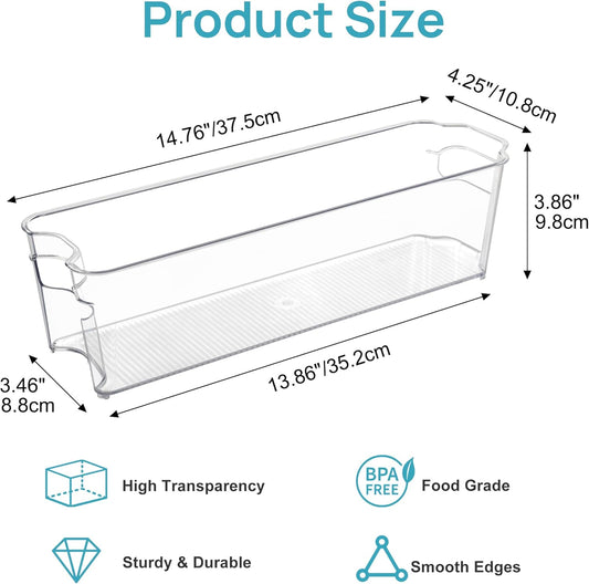 Vtopmart 4Pcs Clear Breastmilk Storage Bags Container in Freezer Fridge