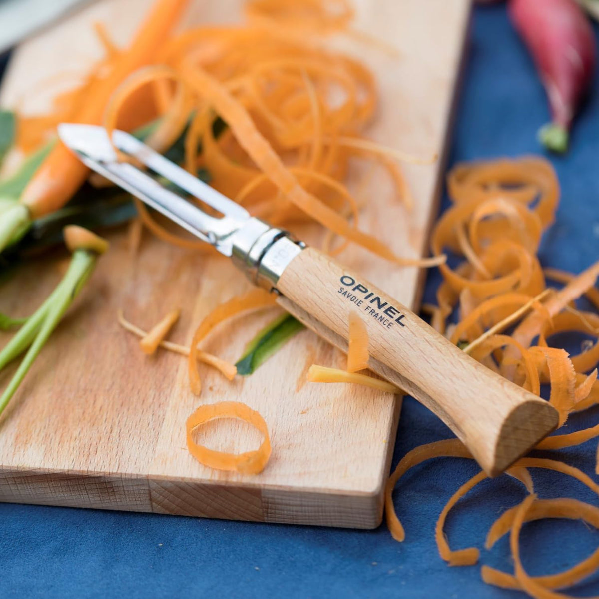 Opinel No.6 Folding Peeler - Outdoor Camp Kitchen and Picnic Folding Tool