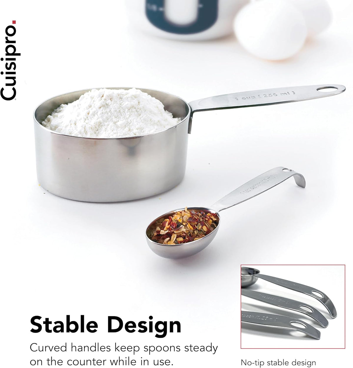 CUISIPRO Measuring Cup & Spoon Set SS