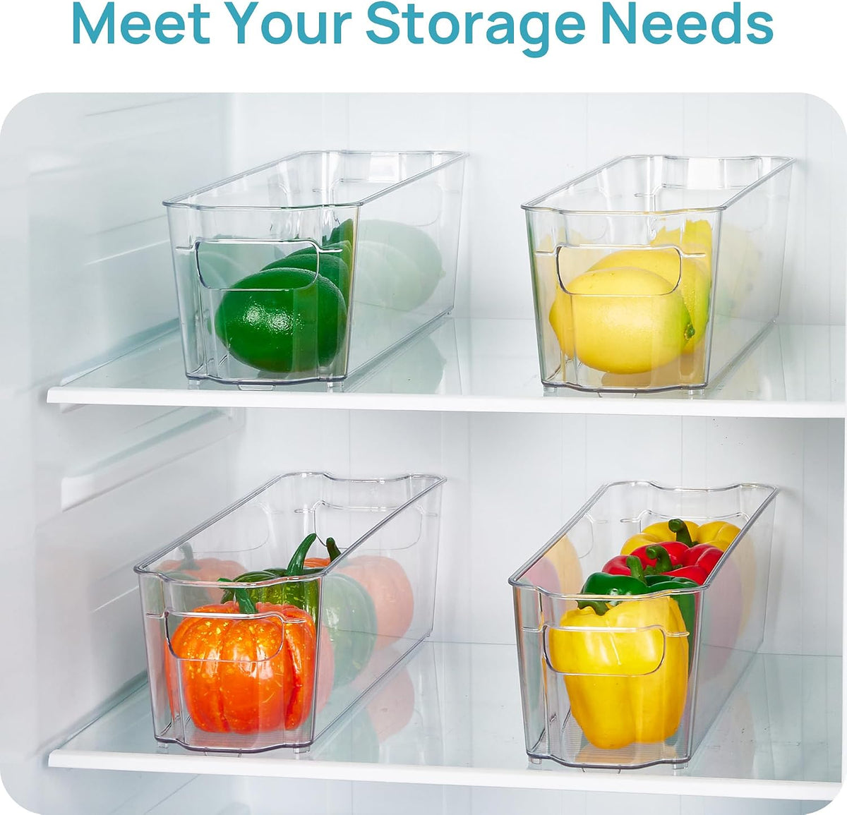 Vtopmart 4Pcs Clear Breastmilk Storage Bags Container in Freezer Fridge