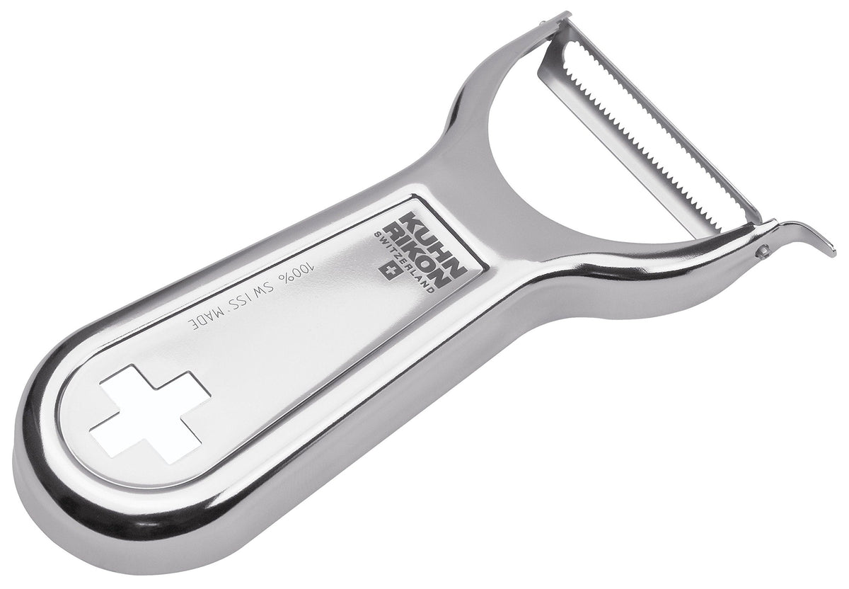 Kuhn Rikon Swiss Metal Peeler 4”, Stainless Steel