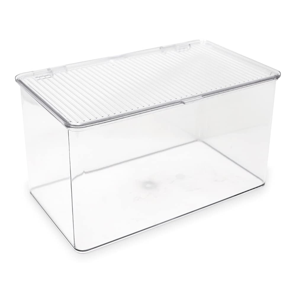 Isaac Jacobs Small Stackable Organizer Bin (10.75” x 6.5” x 2.4”)