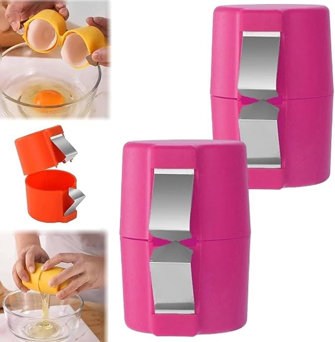Egg Topper Cutter Tool Egg Cracker Tool Egg Shell Opener Hard Boiled Egg Peeler Egg Shell Opener for Hard Boiled Eggs Egg Cracker Tool For Eggs Kitchen Gadgets (3, pink yellow, orange)
