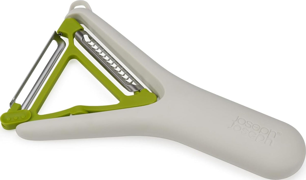 Joseph Joseph Switch 2-in-1 Potato Peeler, Straight and Julienne stainless steel blades, Dishwasher safe