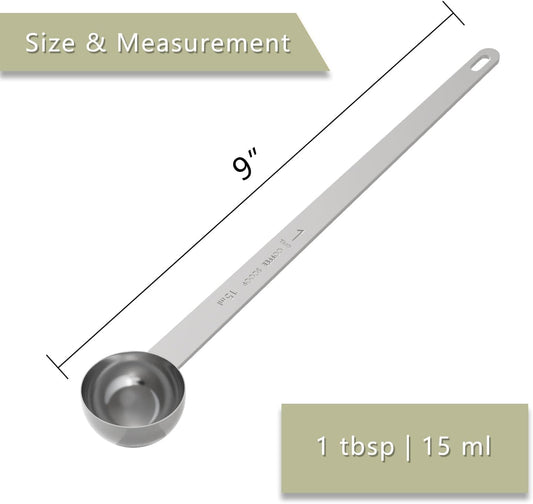 2PCS Extra Long Handle Coffee Scoop, 1Tbsp(15ml) Measuring Spoon