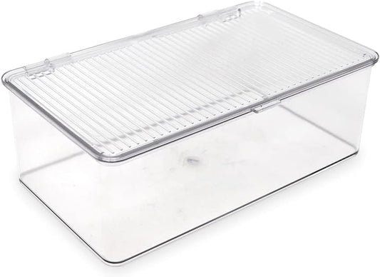 Isaac Jacobs Medium Stackable Organizer Bin (10.75”x6.5”x3.7”)