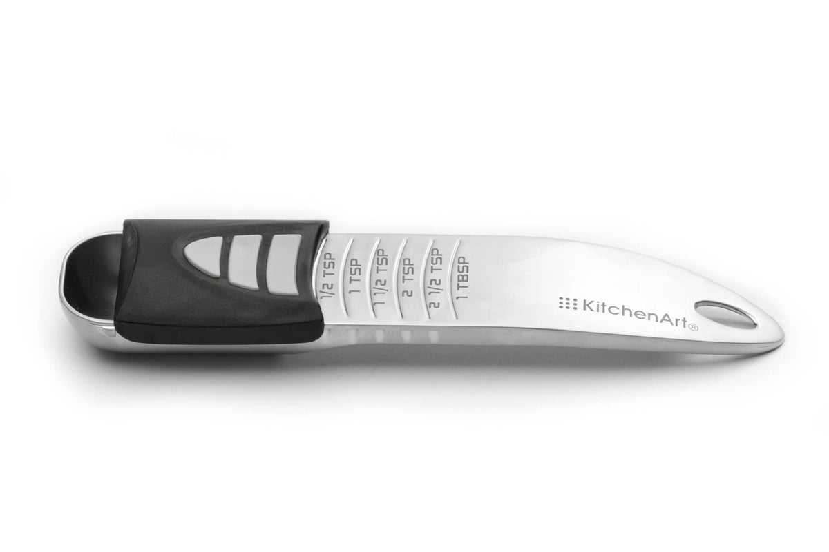 KitchenArt Stainless Steel Pro Sliding Adjust-A-Tablespoon and Teaspoon Set