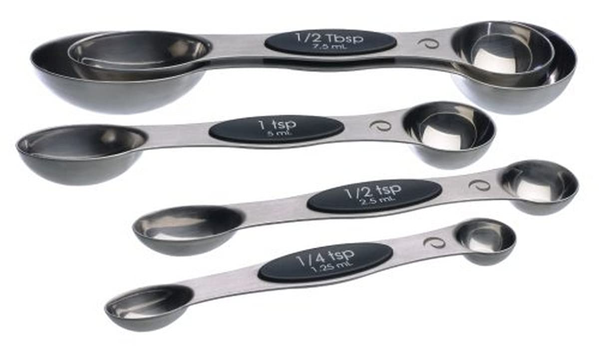 PrepWorks 5pc Measuring Spoons Set – Stainless Steel, Accurate Measurements for Cooking and Baking, Easy-to-Read, BPA-Free