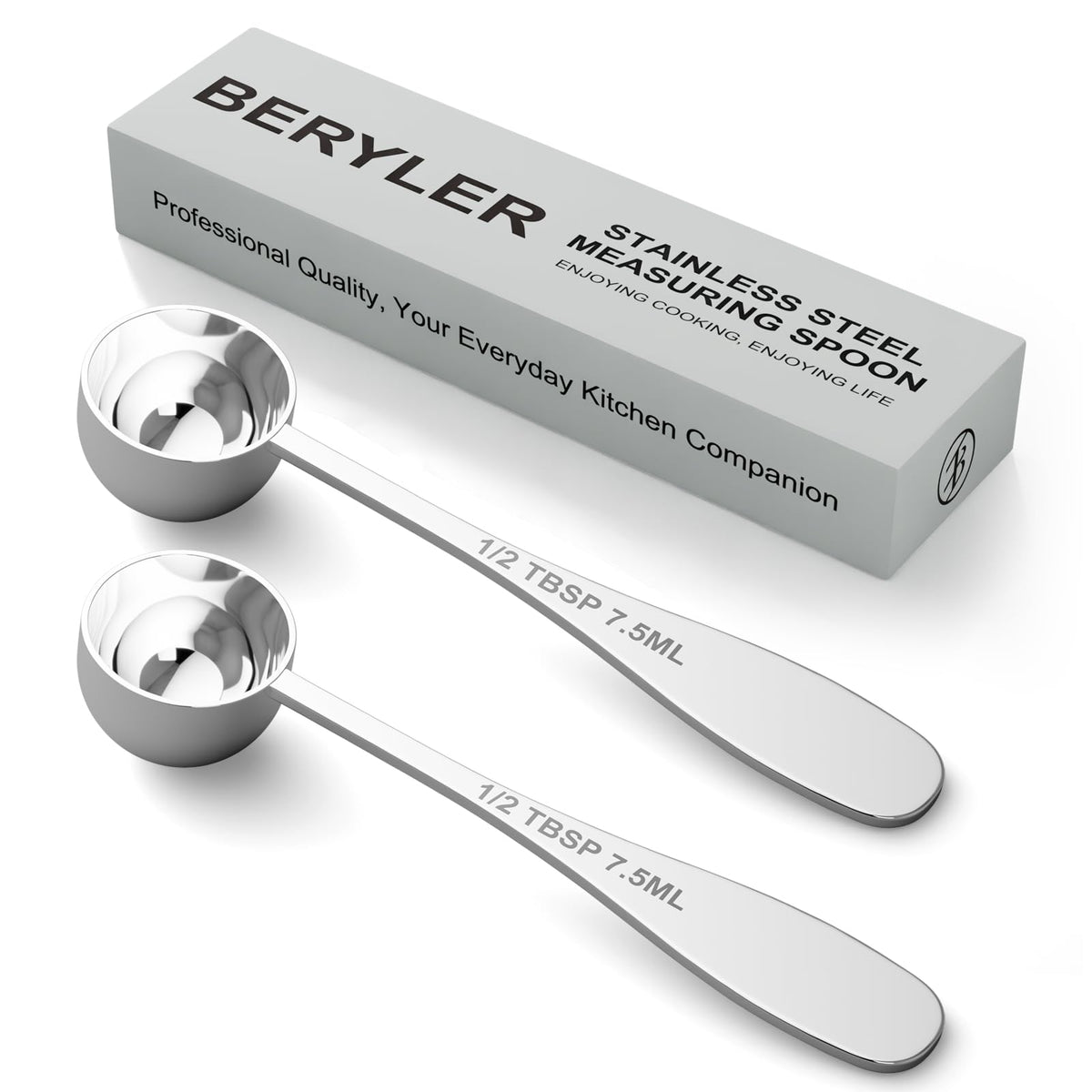 2PCS 1TBSP(15ML) Measuring Spoon, 18/8(304) Stainless Steel Tablespoon