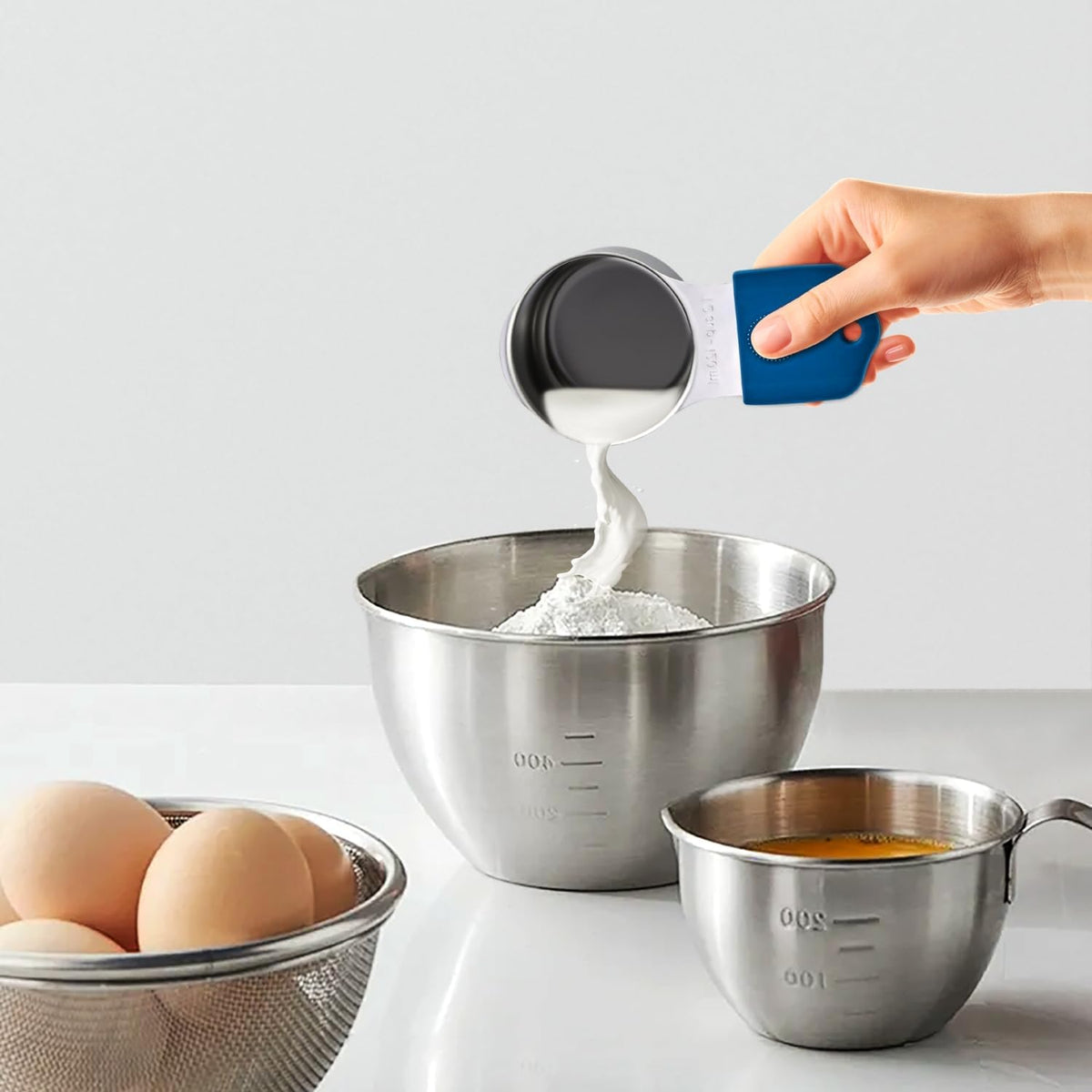 EDELIN Magnetic Measuring Cups & Spoons Set, Multicolour, 15 Sets