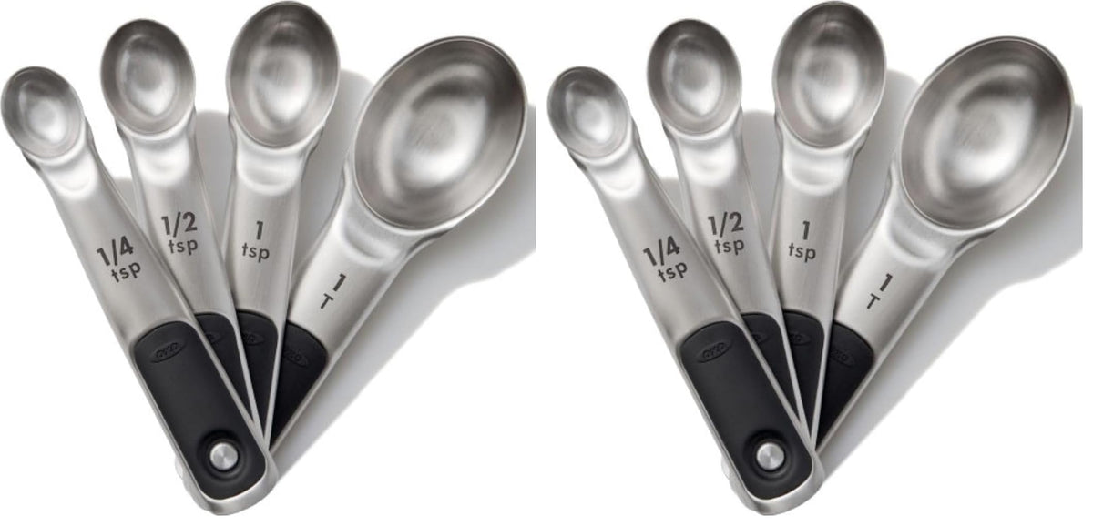 OXO Good Grips 8 Piece Stainless Steel Measuring Cups and Spoons Set