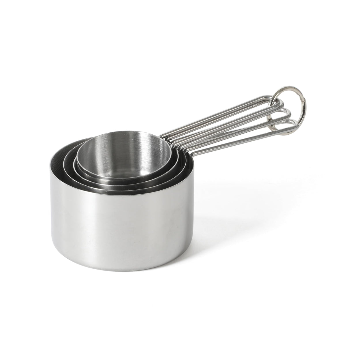 Martha Stewart Richburn 4-Piece Gold Stainless Steel Measuring Cup Set – Durable and Stylish Kitchen Measuring Tools for Baking and Cooking