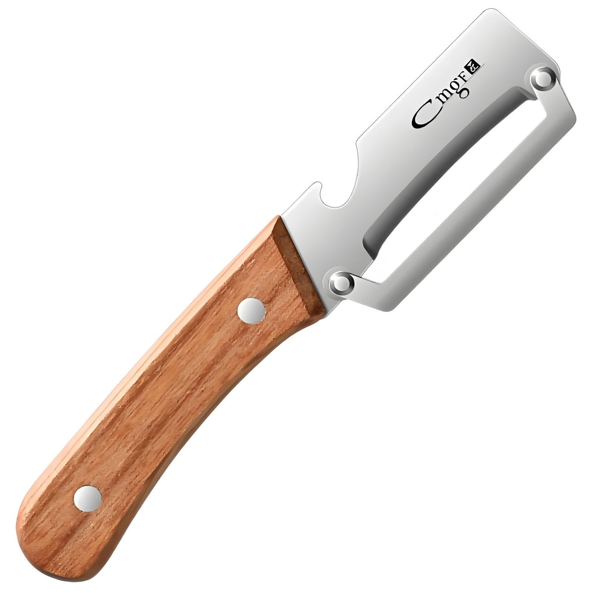 Left-Handed Vegetable Peeler Wooden Stainless Blade for Fruit Potato