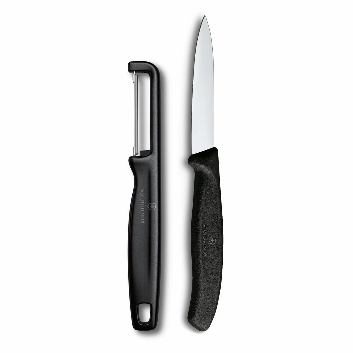 Victorinox Swiss Classic 2 PC Paring Knife and I-Peeler Set, Black