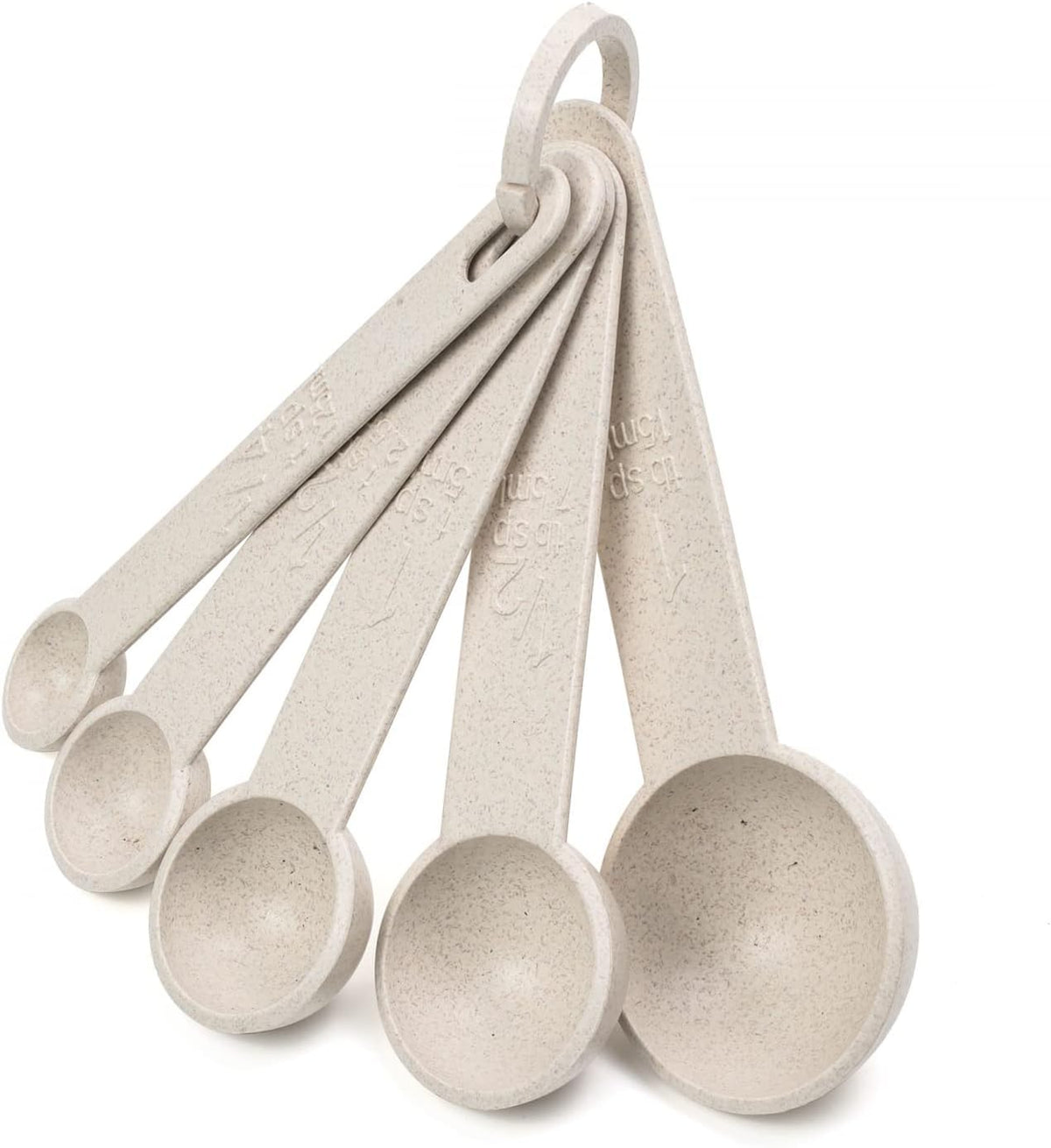 Beille Cream Wheat Straw 10PC Measuring Cups Spoons Set