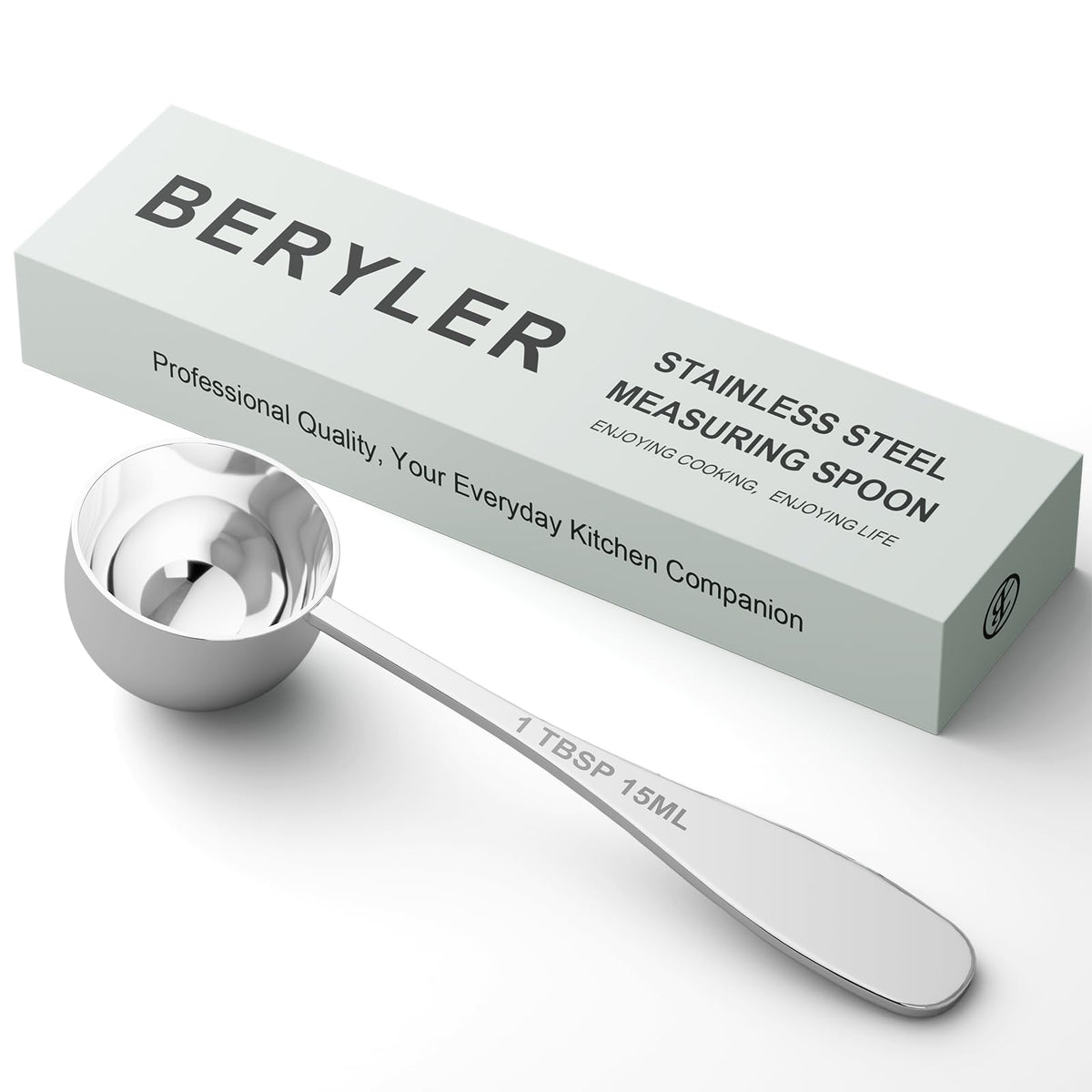 2PCS 1TBSP(15ML) Measuring Spoon, 18/8(304) Stainless Steel Tablespoon