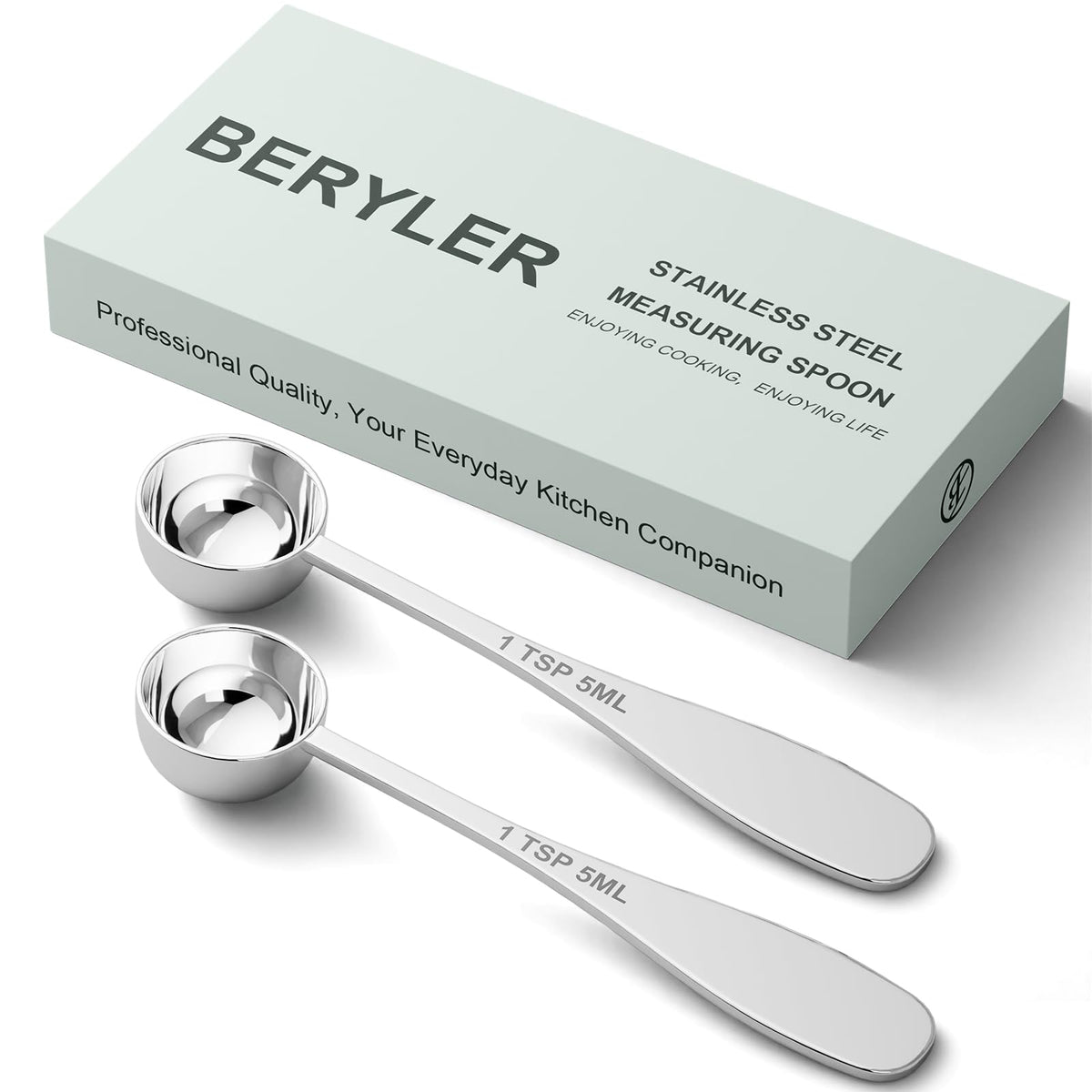 2PCS 1TBSP(15ML) Measuring Spoon, 18/8(304) Stainless Steel Tablespoon