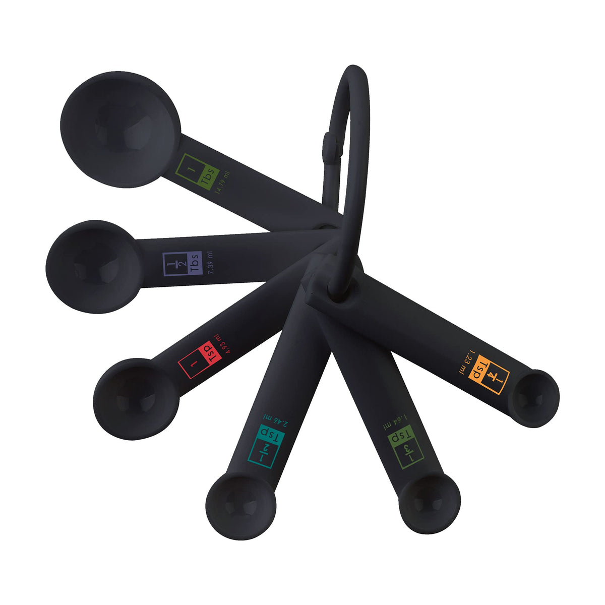 Fox Run 6-Piece Plastic Measuring Spoon Set White, 1.6 x 9 x 3 inches