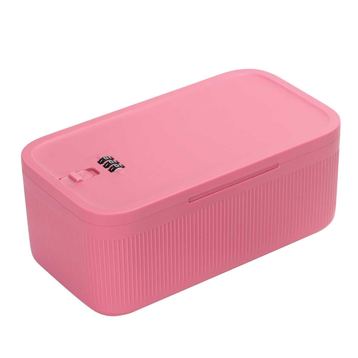 Lockable Storage Box,Medicine Lock Box Travel Case,Refrigerator Bin Container for Food,Medicines,Snacks,Locking Mobile Cell Phone Device Jail,Lockbox for Office,Home,School,Father Gift (Navy Small)
