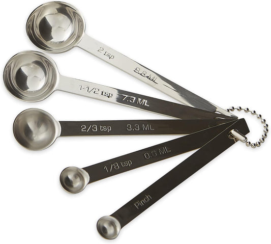 RSVP International Endurance Kitchen Collection Measuring Tools, Dishwasher Safe, Odd Sizes, 5 Piece, Stainless Steel