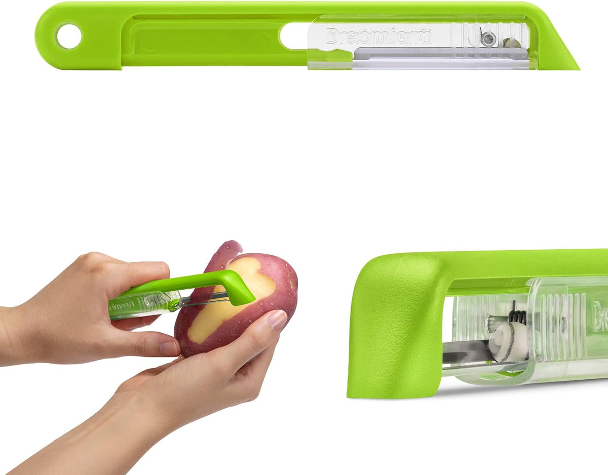 Dreamfarm Sharple Self-Sharpening Vegetable Peeler - Kermit Green