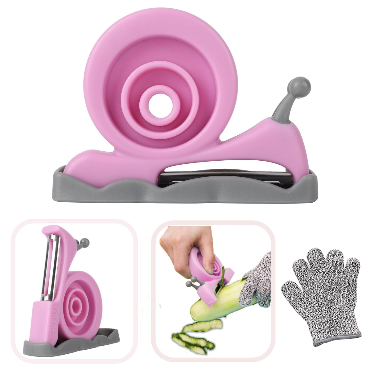 Kibbidea Vegetable Peeler, Kids Potato Fruit Peeler for Kitchen (Blue)