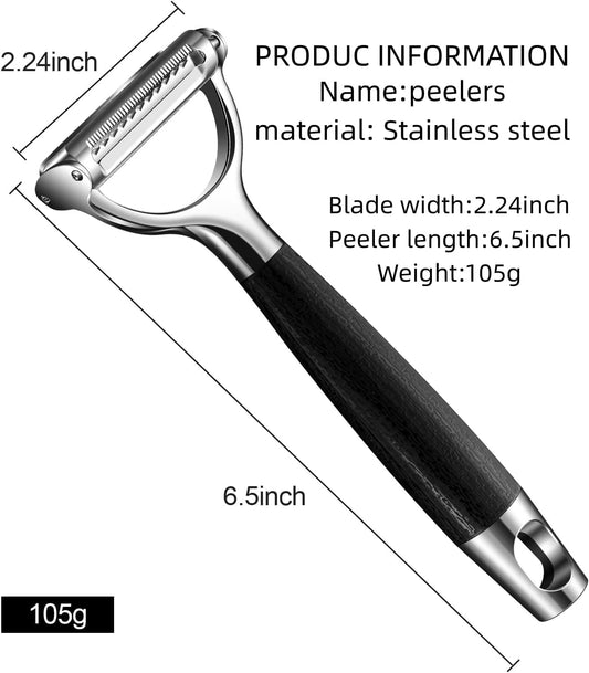 2-in-1 Julienne Peeler Vegetable Peeler for Kitchen