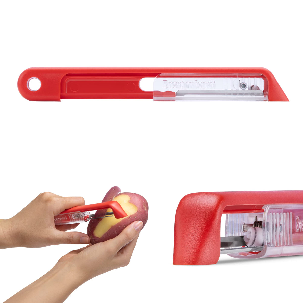 Dreamfarm Sharple Self-Sharpening Vegetable Peeler - Black