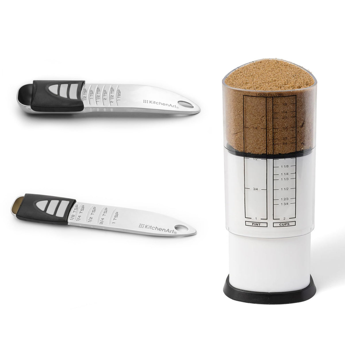 KitchenArt Stainless Steel Pro Adjust-A-Tablespoon, Adjustable Tablespoon