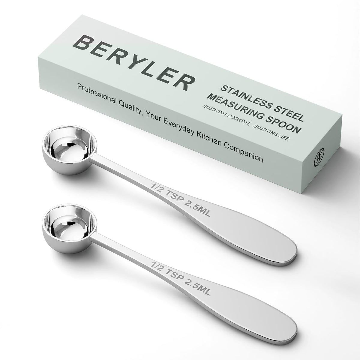 2PCS 1TBSP(15ML) Measuring Spoon, 18/8(304) Stainless Steel Tablespoon