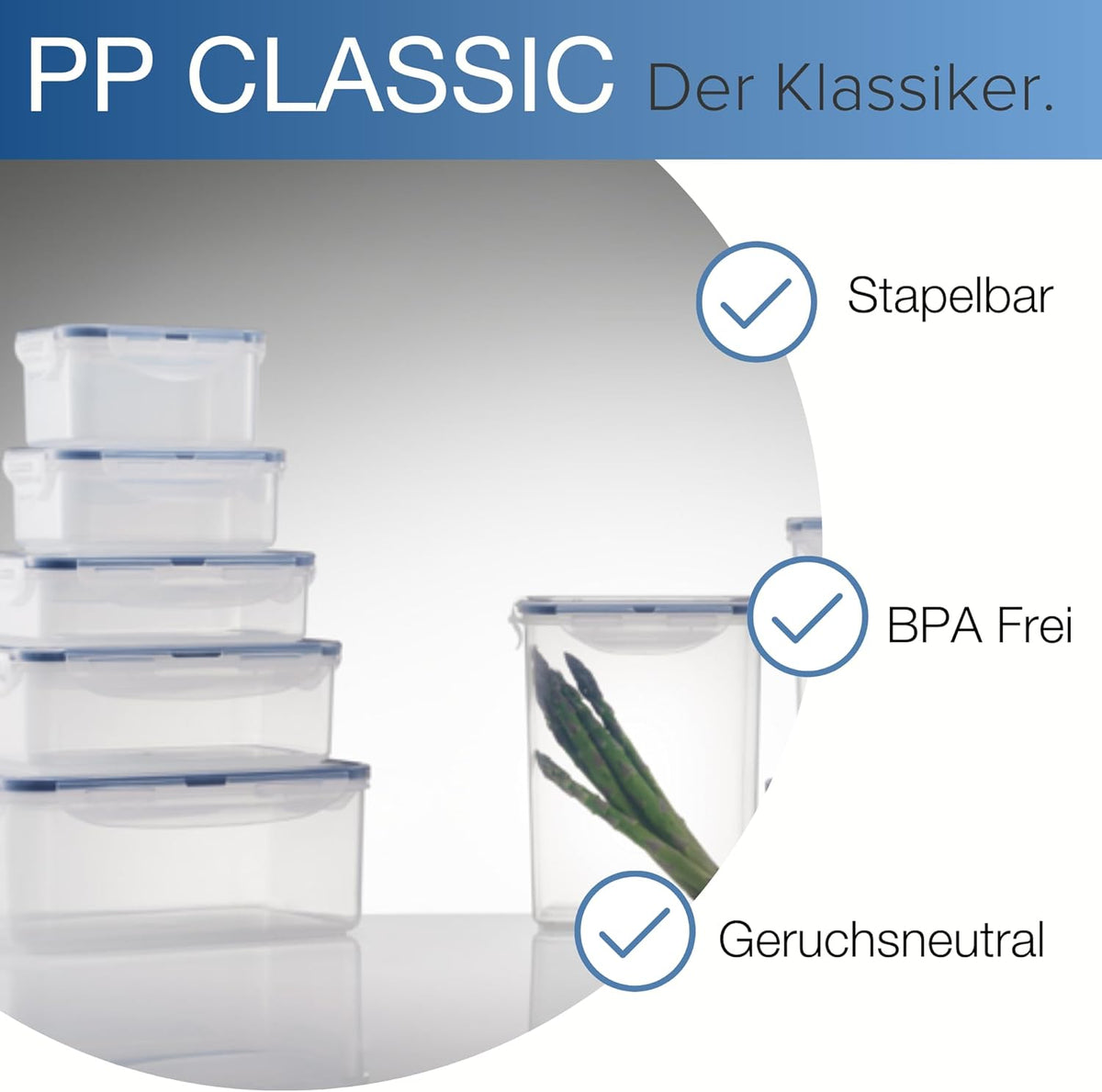 LOCK & LOCK Easy Essentials Food Lids/Pantry Storage/Airtight Containers, BPA Free, Rectangle - 8 Cup - for Cookies, Clear