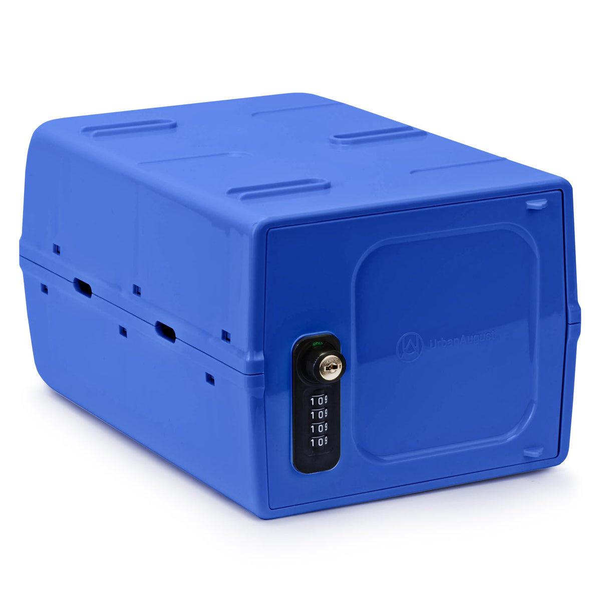 Urban August Combination Lock Box For Food & Medicine - Dual Combination & Keyed, Made of Industrial-Grade Plastic, One Size (Clear)