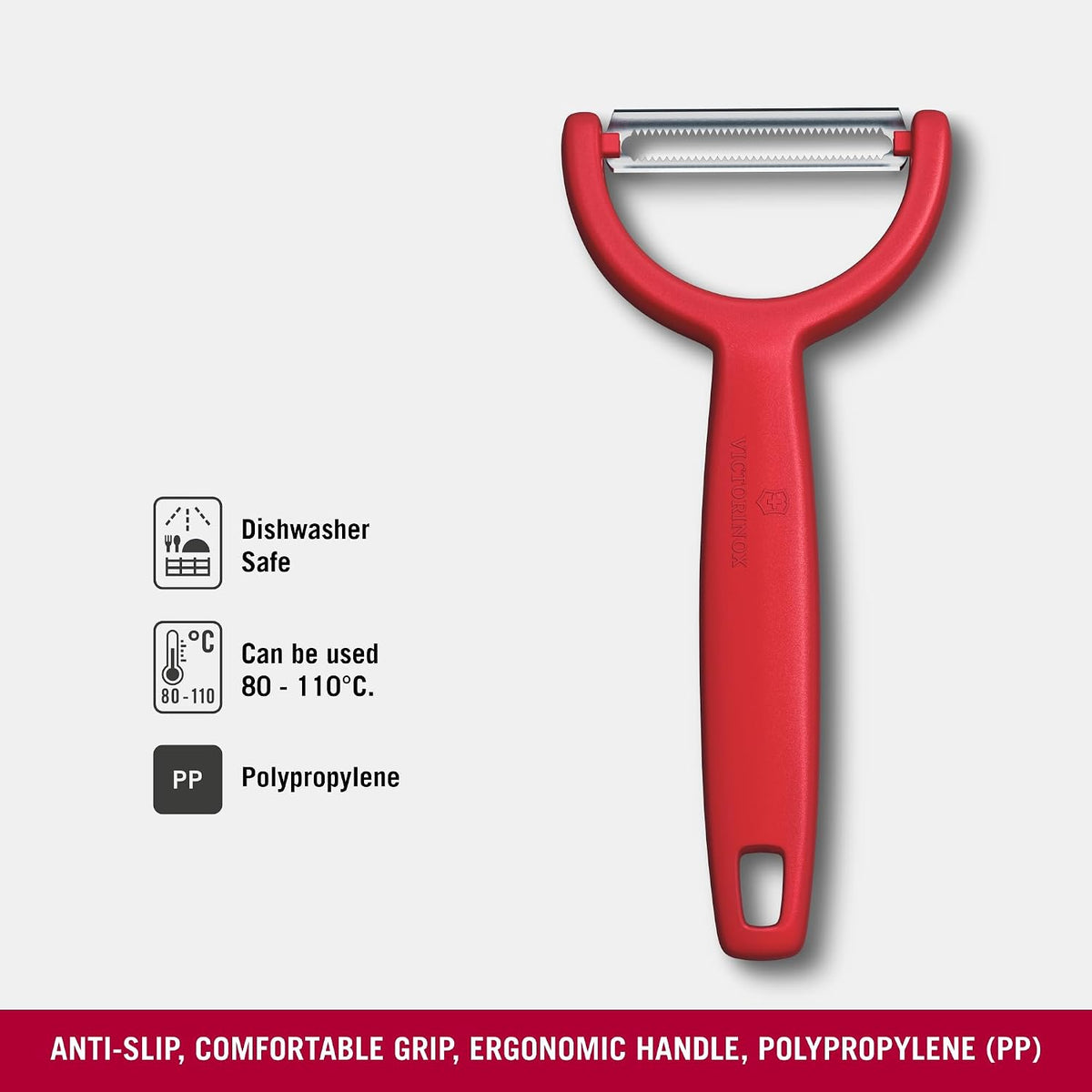 Victorinox Ypso Peeler for Fruit and Vegetables with Serrated Edge