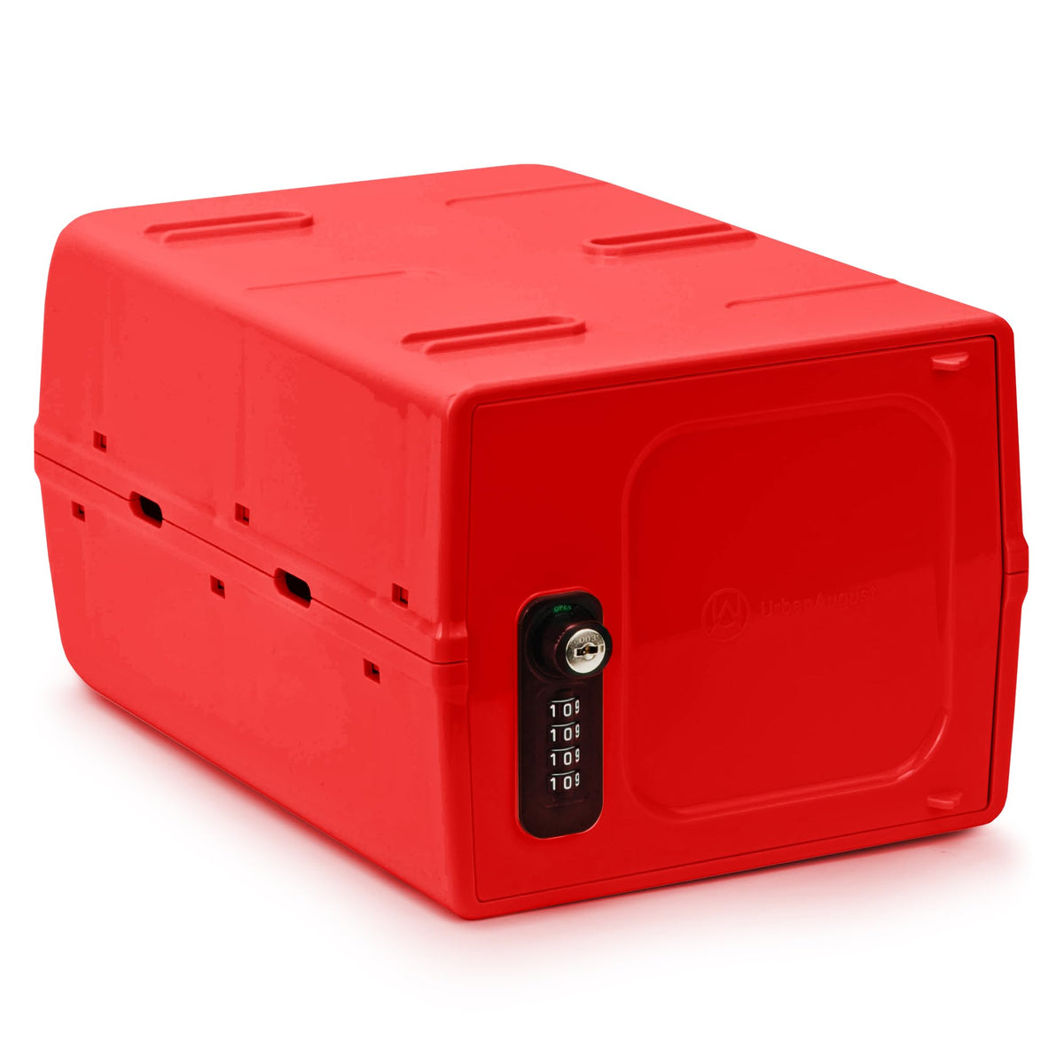 Urban August Combination Lock Box For Food & Medicine - Dual Combination & Keyed, Made of Industrial-Grade Plastic, One Size (Clear)
