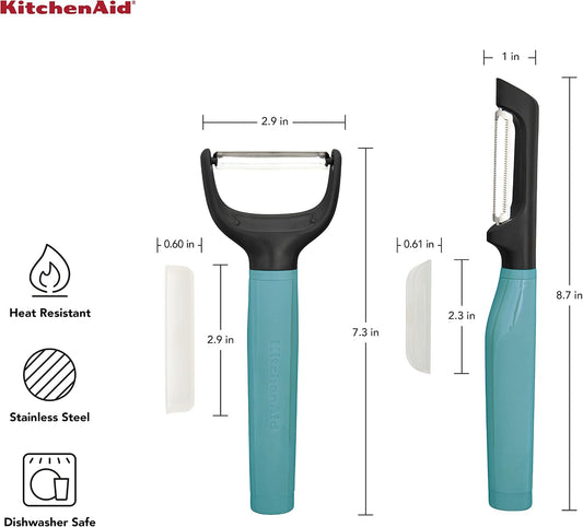 KitchenAid Universal Euro Y Peeler, Set Of 2, Aqua