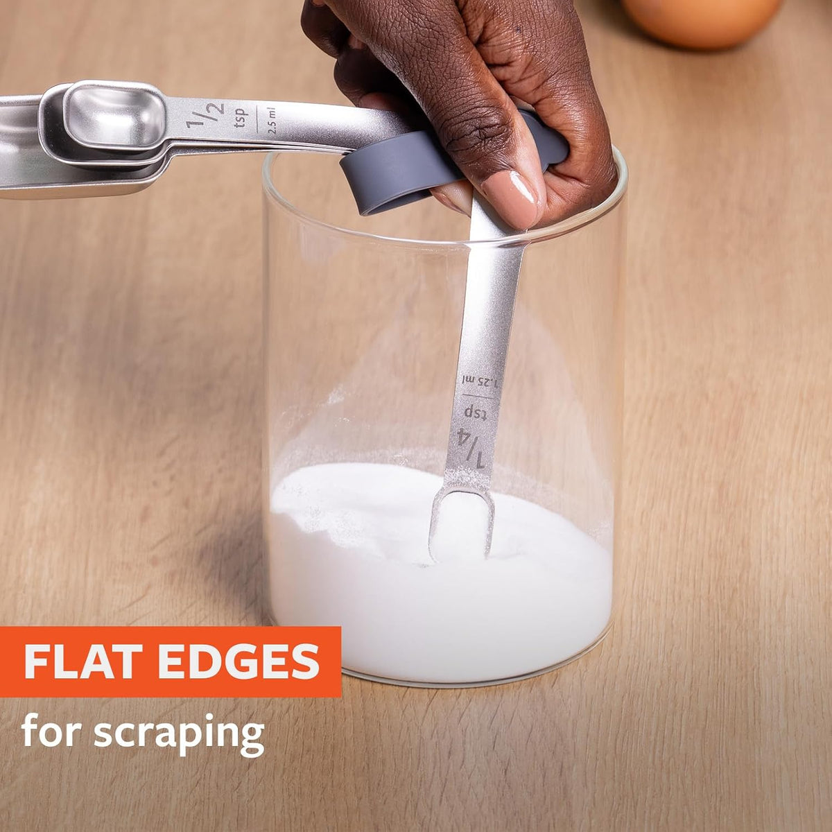 Full Circle Level Up Precision Stainless Steel Measuring Spoons