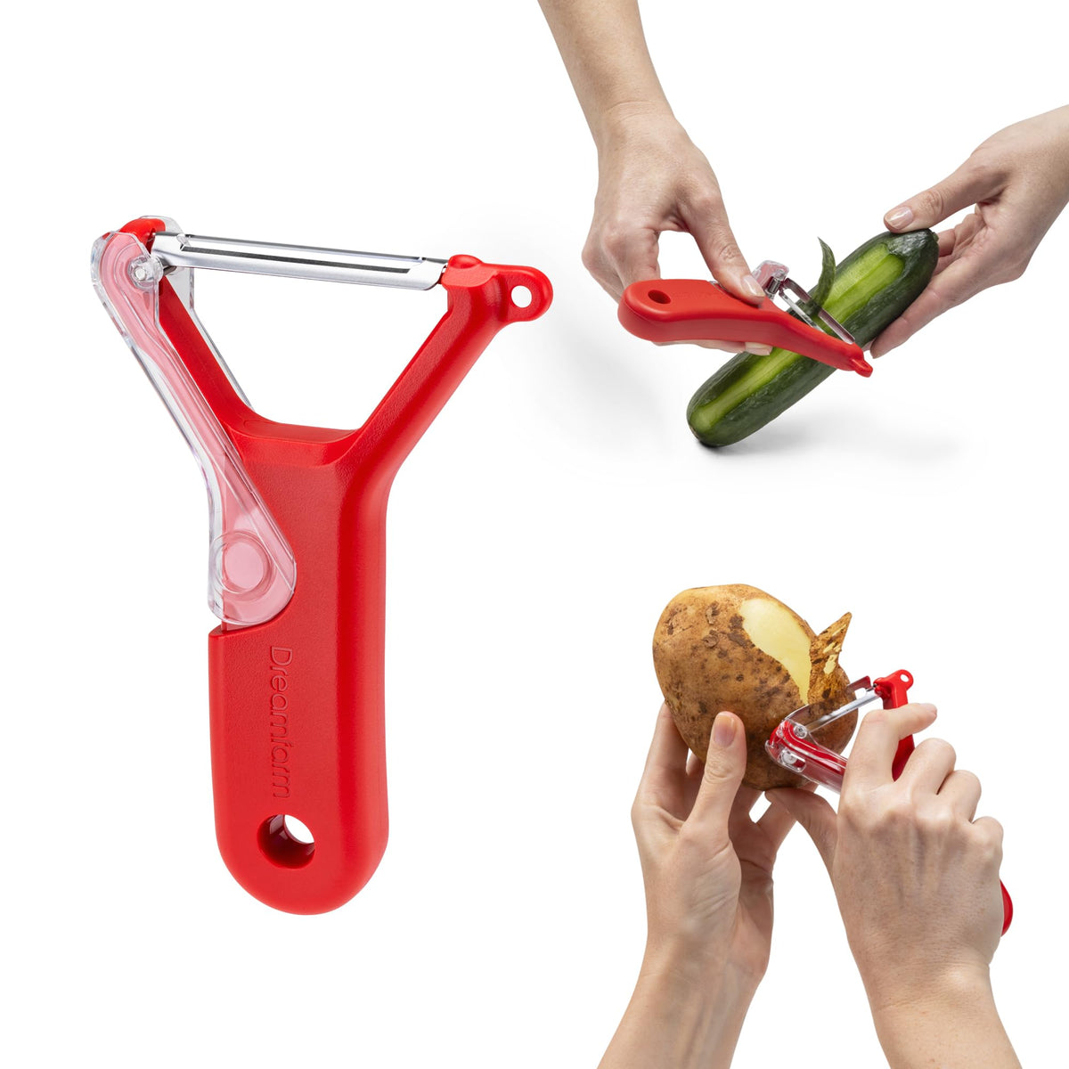 Dreamfarm Sharple Self-Sharpening Vegetable Peeler - Black