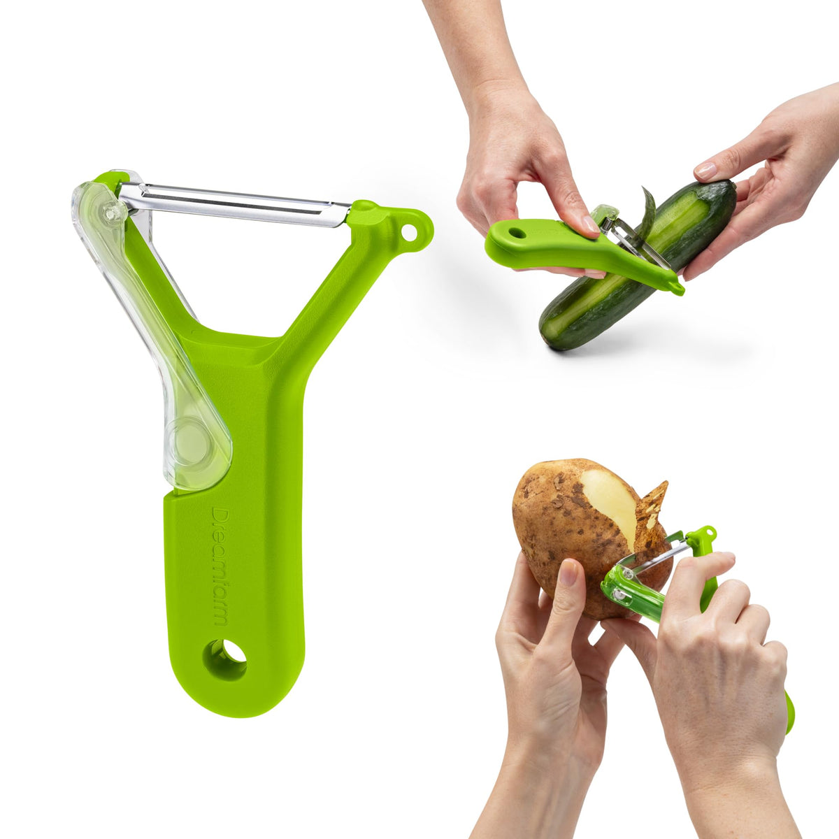 Dreamfarm Sharple Self-Sharpening Vegetable Peeler - Black