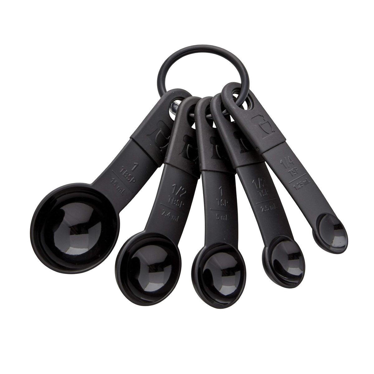 KitchenAid Plastic Measuring Spoons, Set Of 5, White