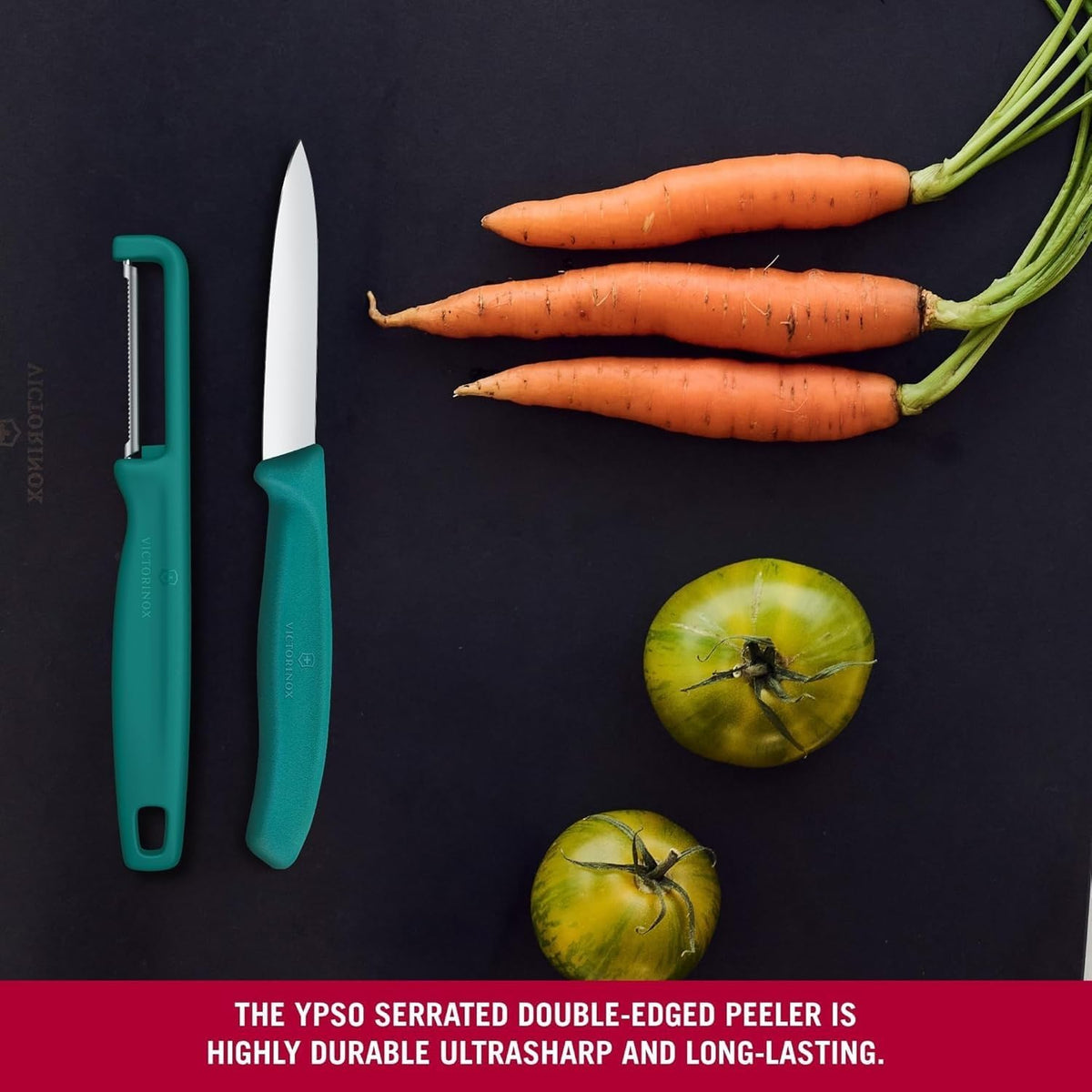 Victorinox Swiss Classic 2 Piece Paring Knife & I-Peeler Set - Green