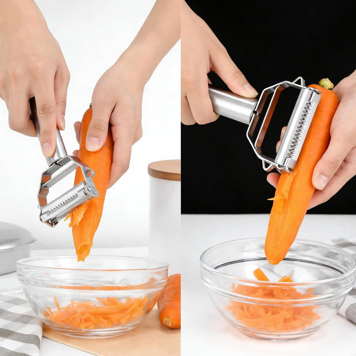 4 Pcs Kitchen Peeler Set for Veggie, Fruit, Butter, Orange