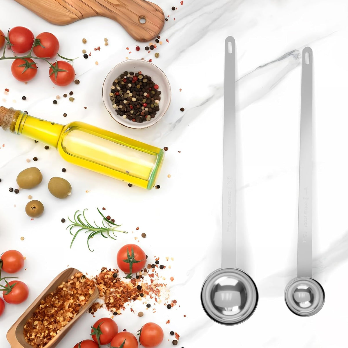 2PCS Extra Long Handle Coffee Scoop, 1Tbsp(15ml) Measuring Spoon