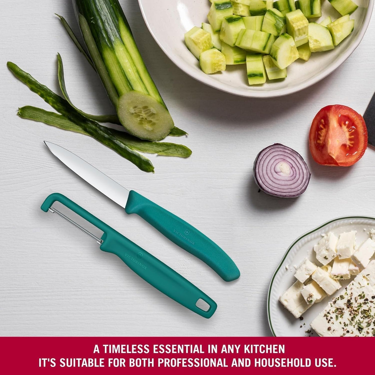 Victorinox Swiss Classic 2 Piece Paring Knife & I-Peeler Set - Green