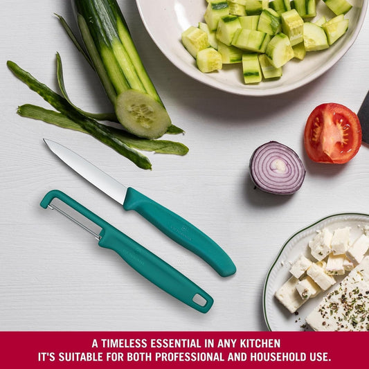 Victorinox Swiss Classic 2 Piece Paring Knife & I-Peeler Set - Green