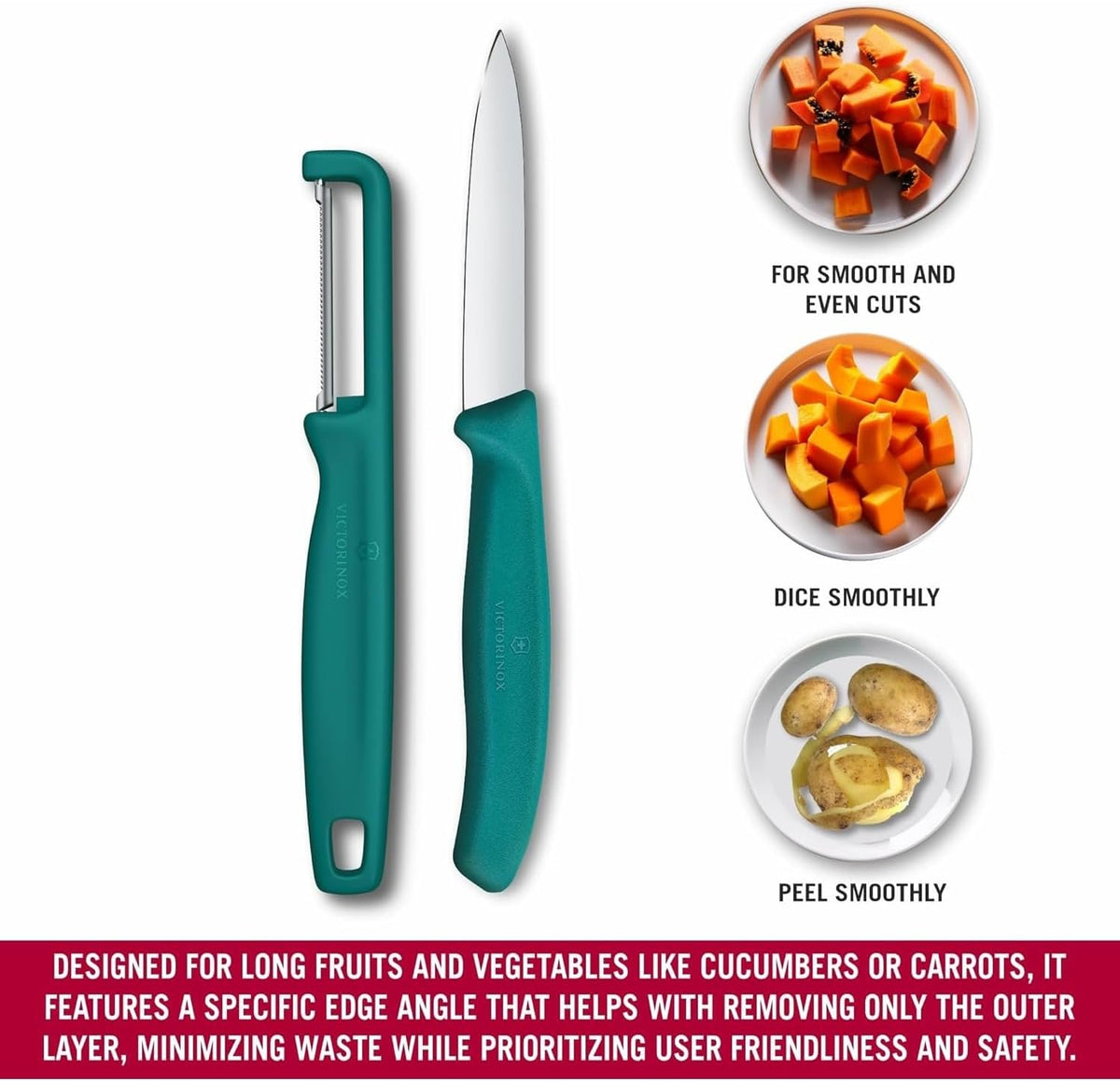 Victorinox Swiss Classic 2 Piece Paring Knife & I-Peeler Set - Green