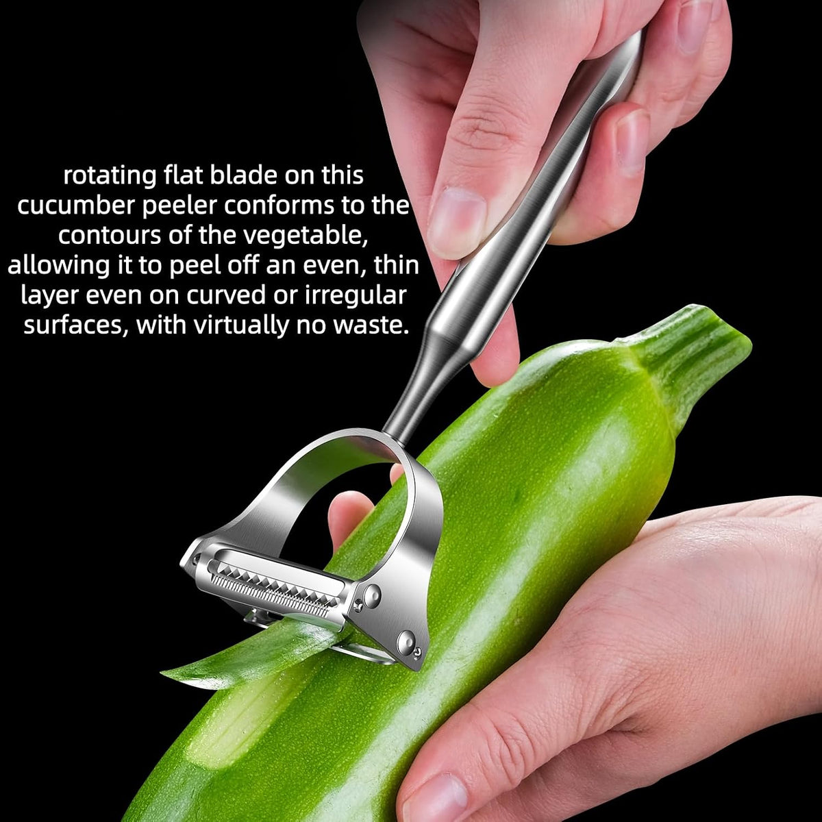 2 in 1 Stainless Steel Julienne Vegetable Peeler