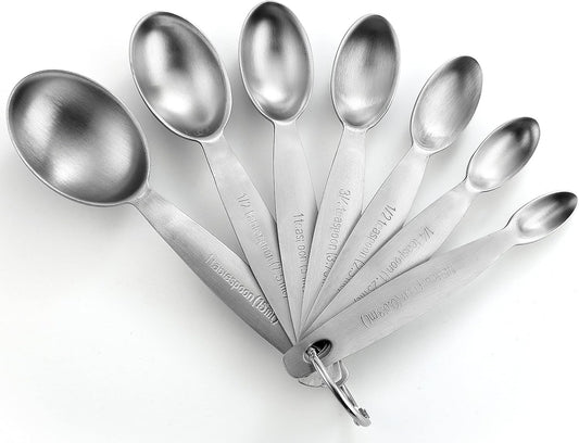 Spring Chef Stainless Steel Measuring Spoons Set of 7 with Leveler