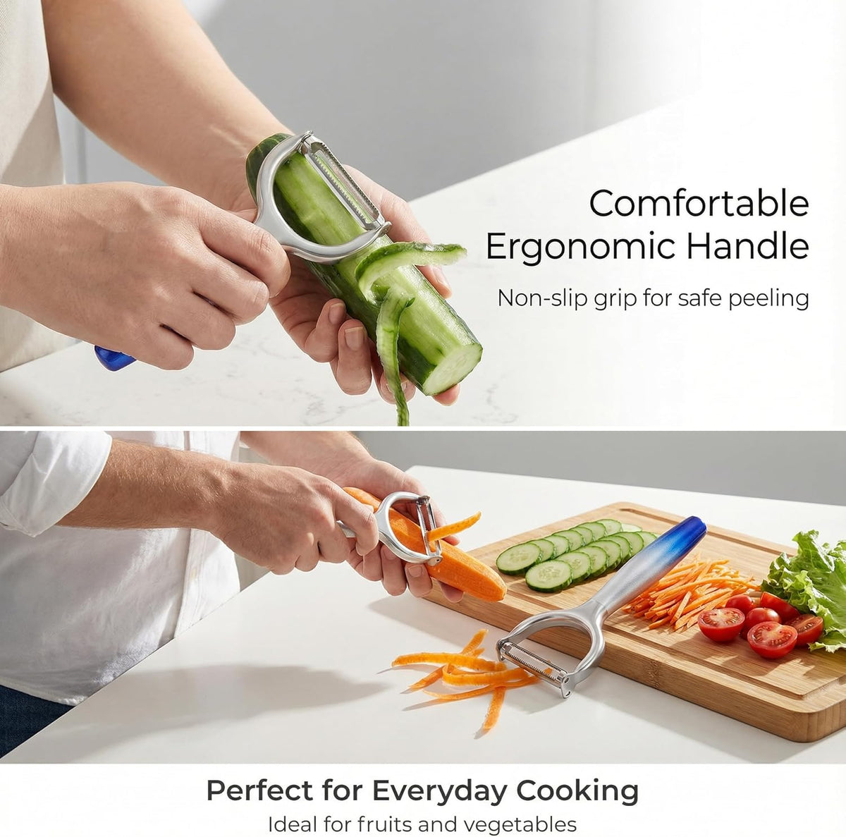 Aniso Y-Shaped Vegetables Fruit Julienne and Peeler with Gradient Handle