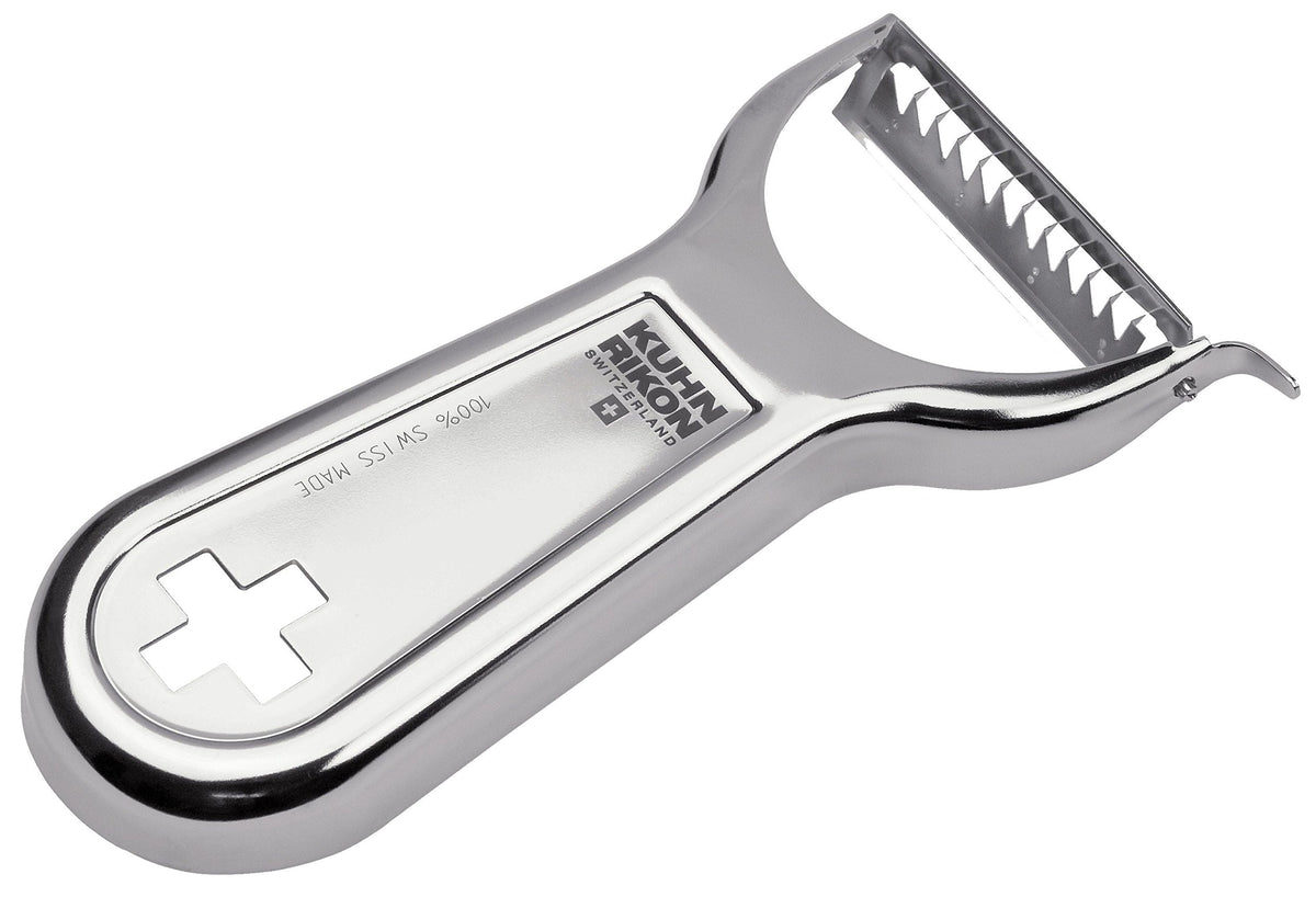 Kuhn Rikon Swiss Metal Peeler 4”, Stainless Steel